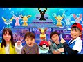 【寸劇】ポケモンを探せ‼️「じゅたろうくん」や「にじうさチャンネル」さん達と龍宮城スパホテル三日月でイーブイの仲間達を大捜索✨#全力きっずTV