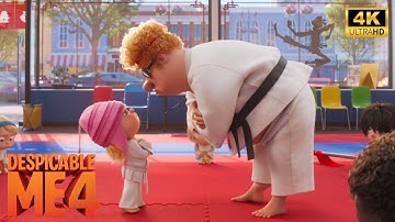 Despicable Me 4 - OUCH! - Edith Vs. Karate Master Scene | 4K