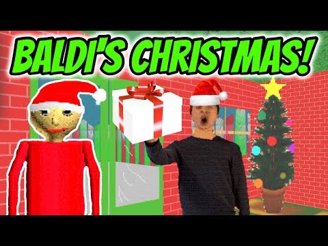 BALDI'S BASICS IN REAL LIFE!! Maikito's Christmas Present 