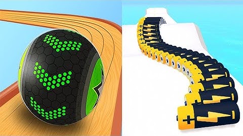 Going Balls VS Battery Run 3D All level Android ios gameplay #121