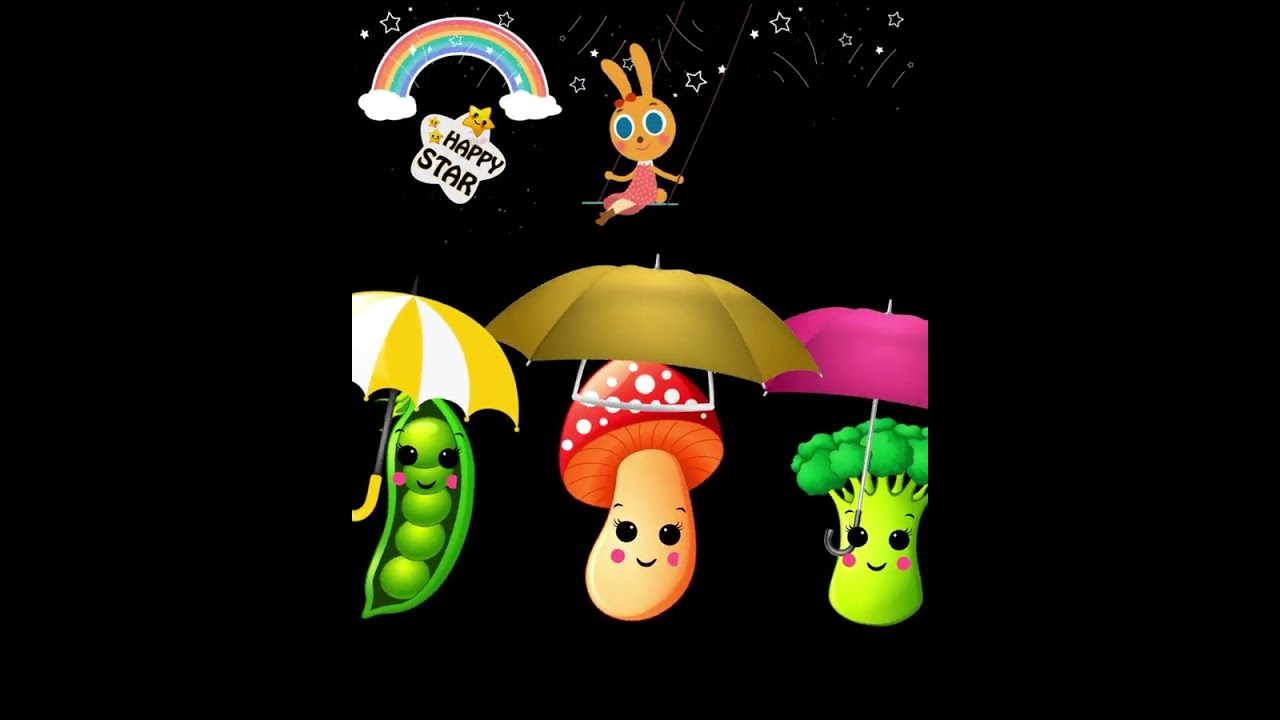 Rain Dance Party - Veggies Rain Dance Animation 