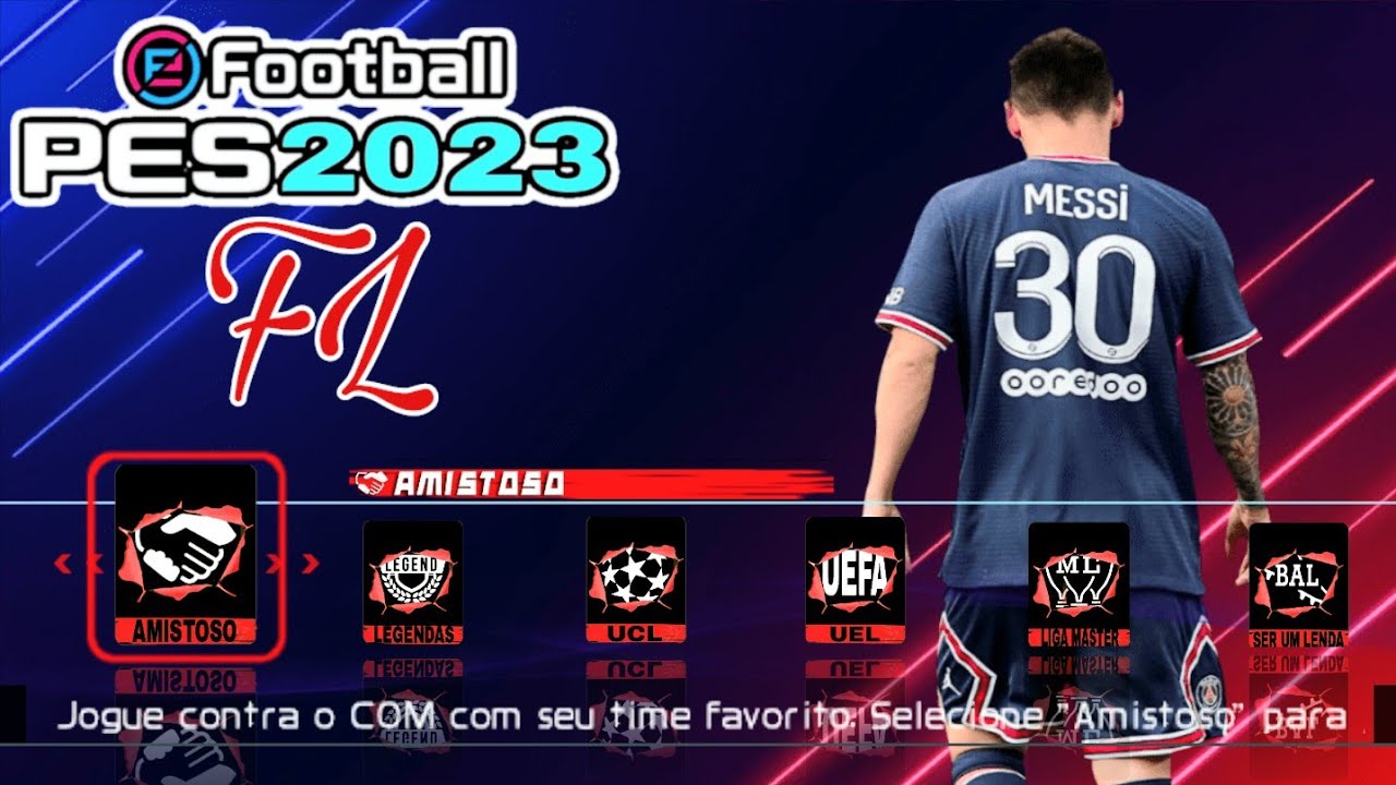 NOVO EFOOTBALL PES 2023 PARA ANDROID, JOGO:👇🏽   By Canal de futebol