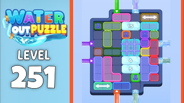 Water Out Puzzle level 251 solution 
