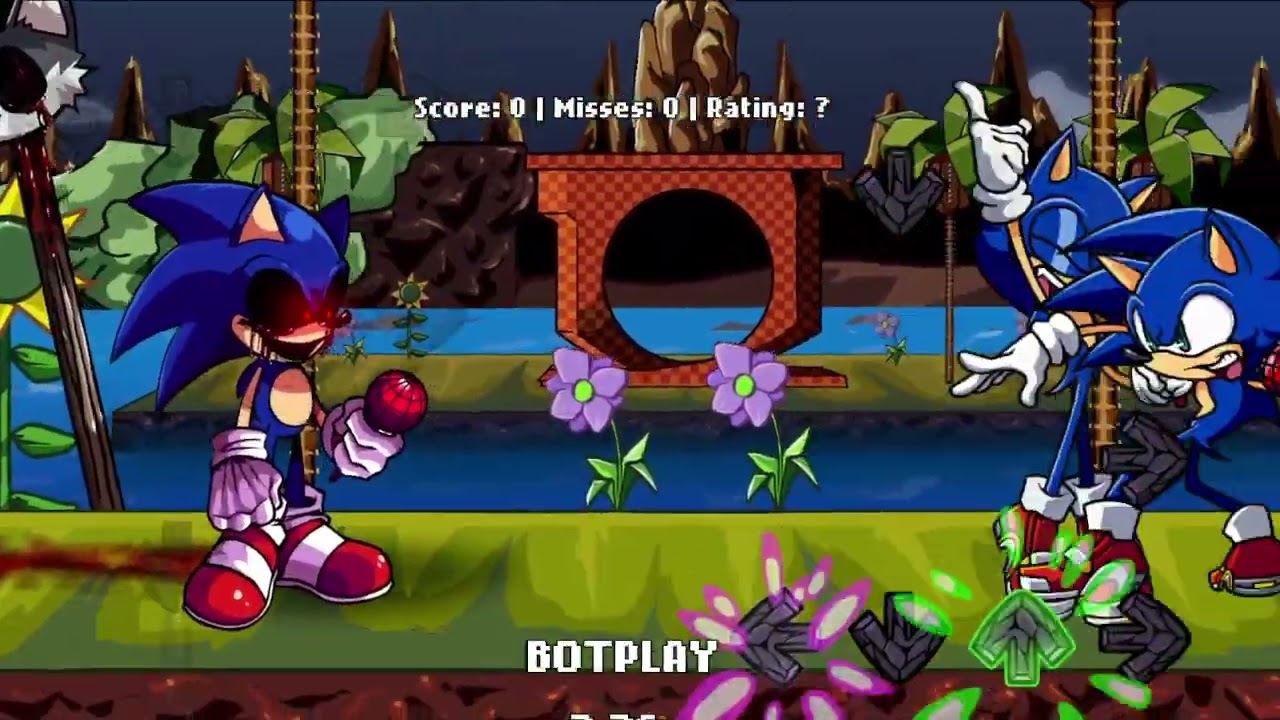 Too Slow Rerun But It's Xenophanes vs Sonic | FNF COVER