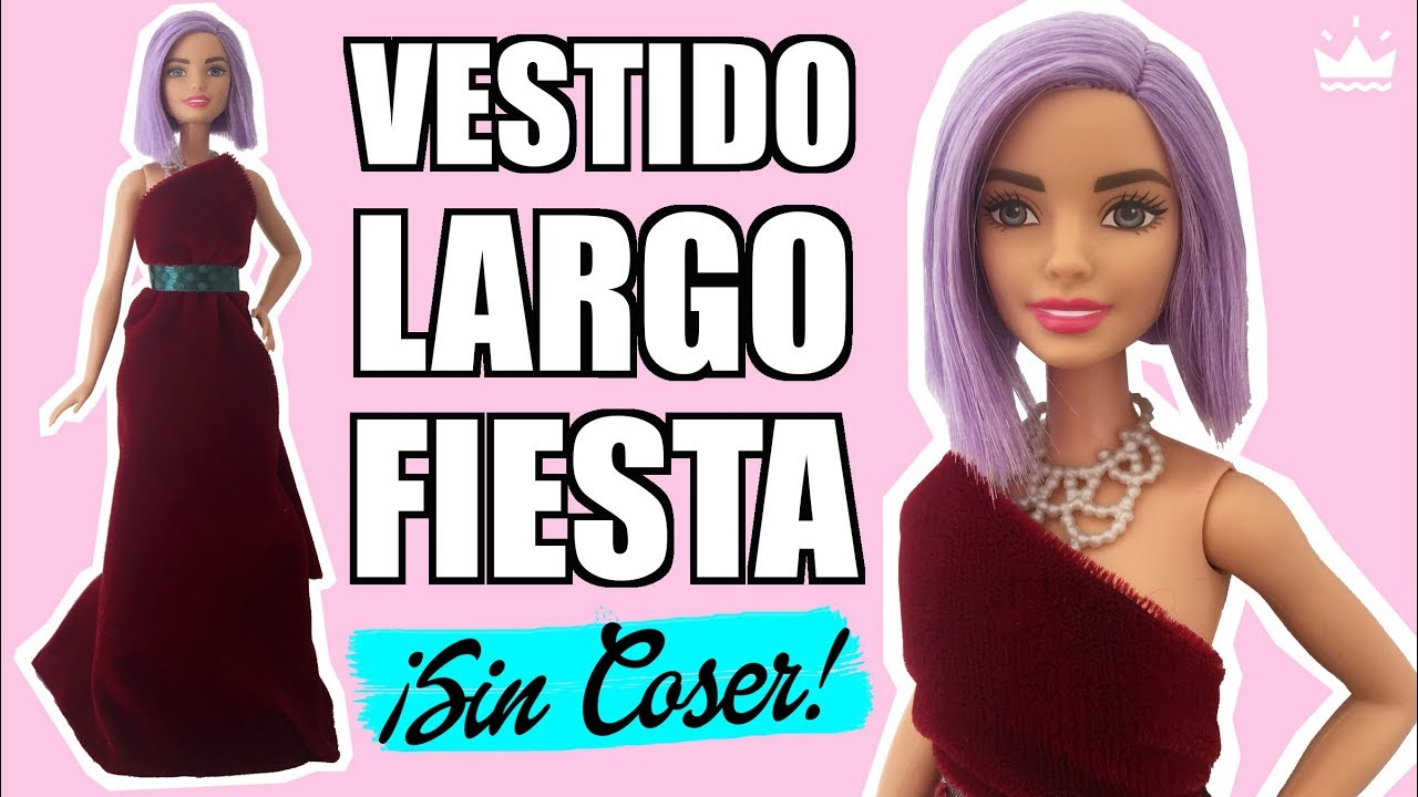 Malabares consola paño How to make Party Dress for Barbie Without Sewing! Red Carpet. Clothes for  Dolls - YouTube
