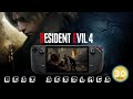 Resident evil 4 remake on steam deck  this game looks and plays amazing best settings  gameplay