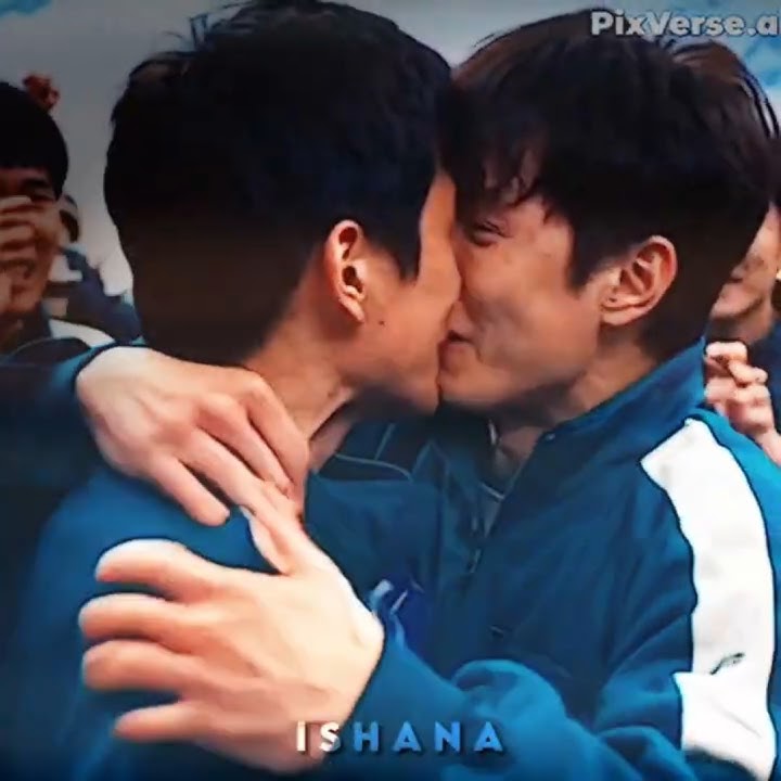 They hug each other 😭🎀||Squid game 2 - 001 & 456|| Ai hug|| #squidgame2  #frontman  #456  #001