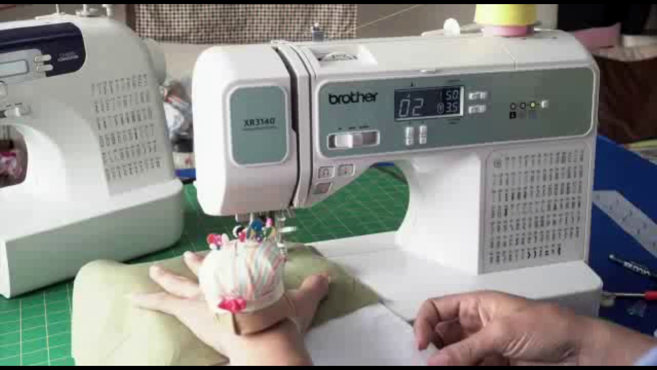 Utilización del pie libre de acolchado