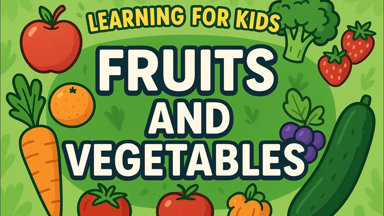Yummy Fruits & Veggies! 🍓🥕 | Preschool Food Learning Video