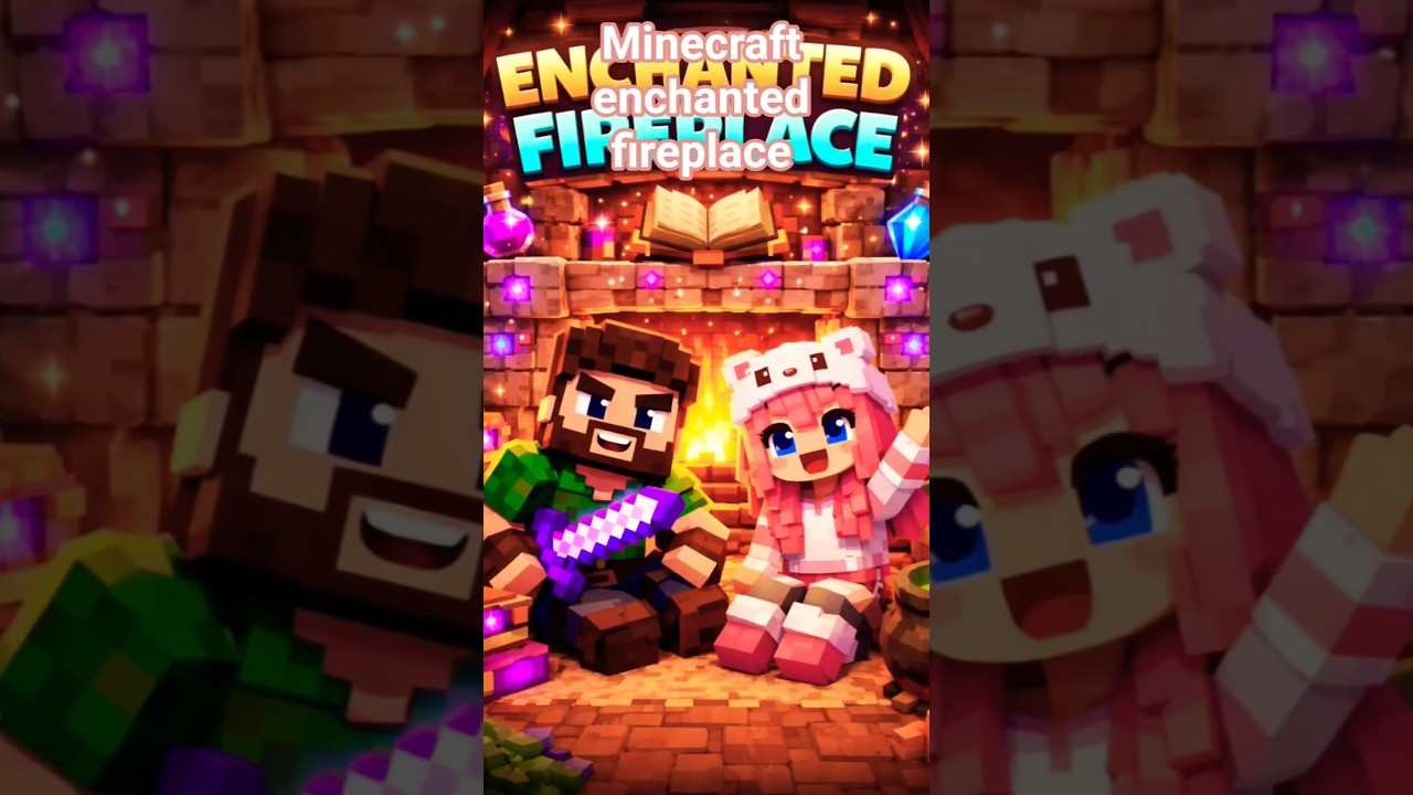 Minecraft Magical Enchanted Fireplace 🔮🔥 