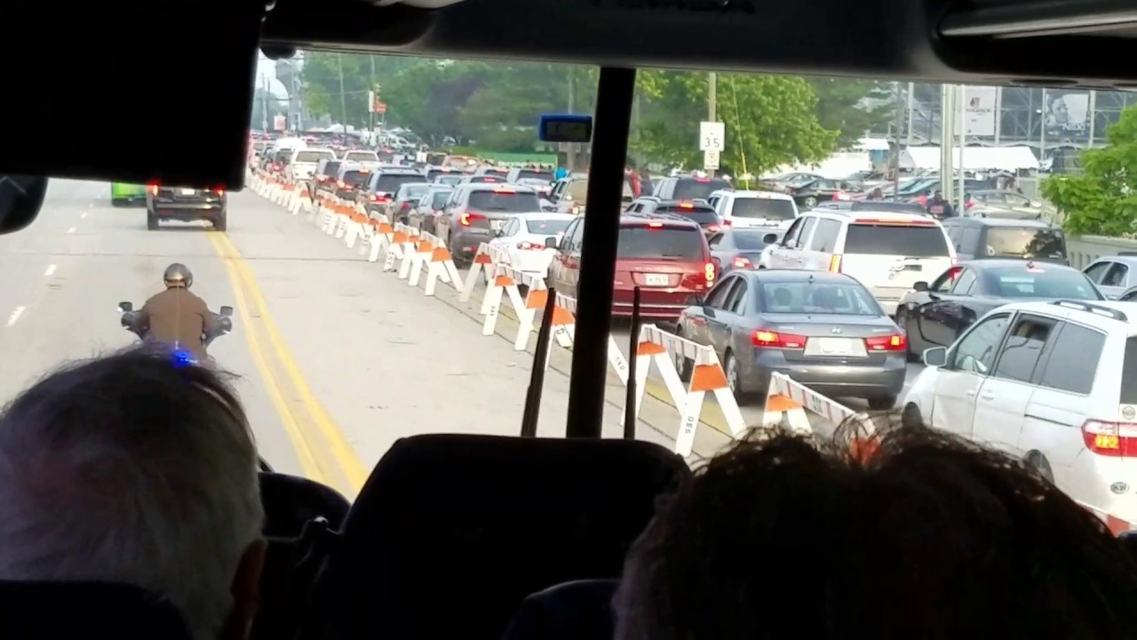 Indy500 52817 police escort thru traffic YouTube