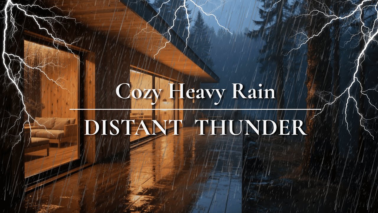 Rain Sounds For Sleeping - Soothing Heavy Rain And Thunder At Night For ...
