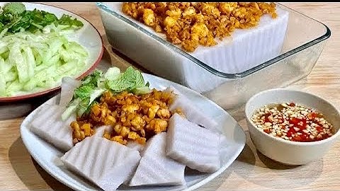 BÁNH ĐÚC MẶN KHOAI MÔN Thơm Béo Ngon, Không Cần Khuấy Bột | Shrimp Taro Steamed Cake