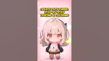 Create Cute Chibis: Step by Step Tracing & Coloring
