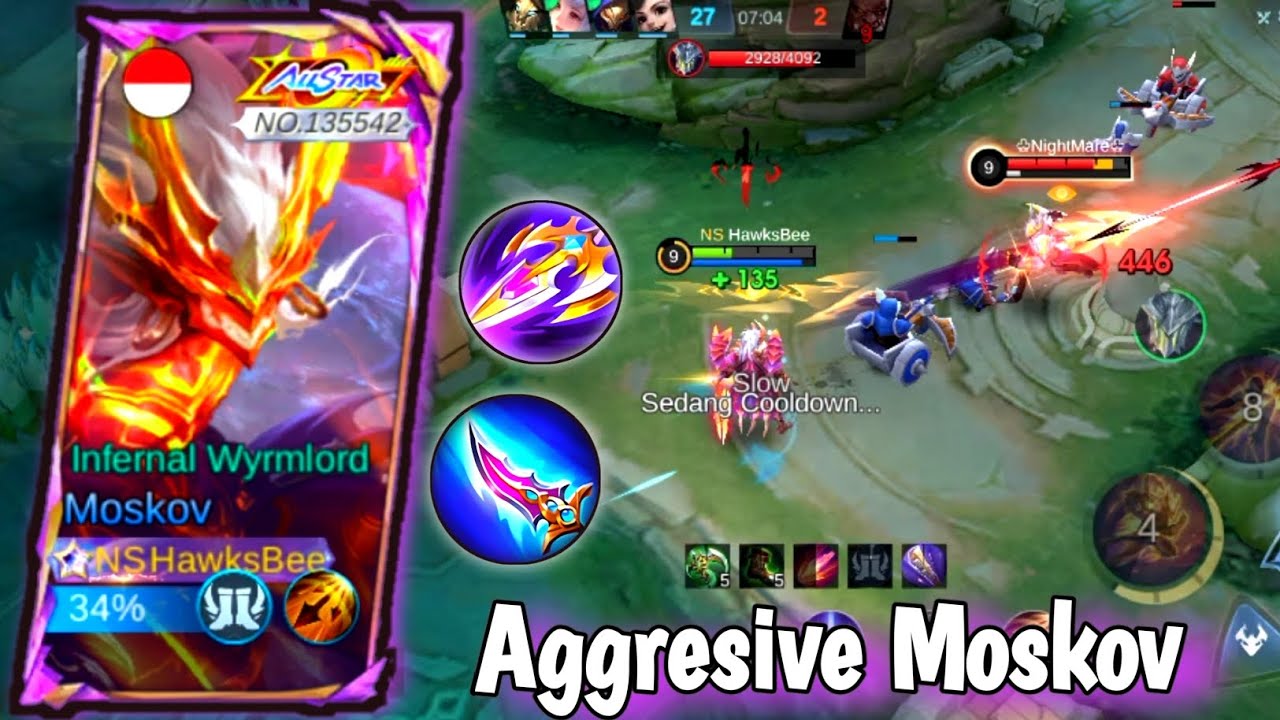 Angresive Moskov!mlbb(Game Play Moskov) Damage Luar Biasa! - YouTube