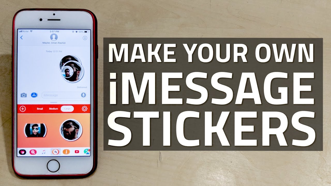 In zicht Uitpakken fantoom How to Convert Photos Into iMessage Stickers - YouTube