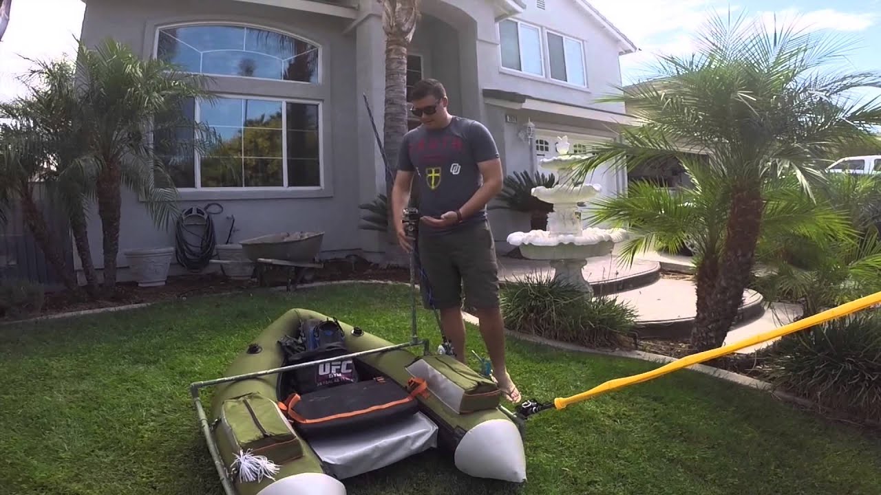 Float Tube Set Up - YouTube