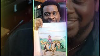 DaShan Thomas Colors #BlackCowboy Page in "I Love My Whole Black Biracial Family: The Coloring Book"