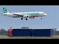 AIRBUS A321-251NX TRANSAVIA MYKONOS TO AMSTERDAM LANDING SCHIPHOL AIRPORT PHYHU #automobile #viral