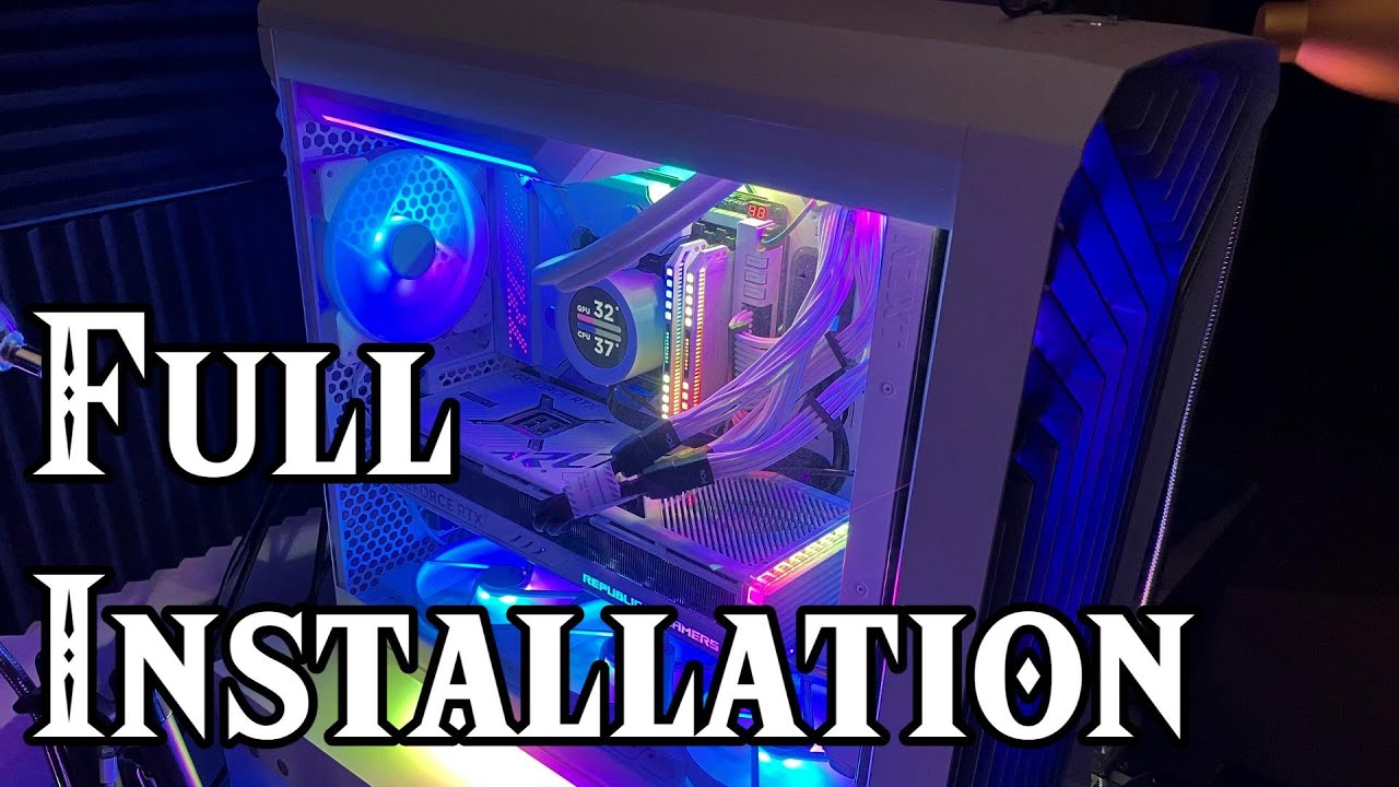 Installing Kraken 360 RGB in Fractal Torrent - Whiteout Build!