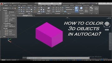 HOW TO COLOR 3D OBJECTS IN AUTOCAD?