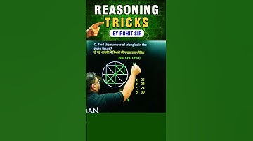 🔥FIGURE COUNTING | REASONING BY ROHIT SIR | #shorts #ssc #reasoning #radianmensa