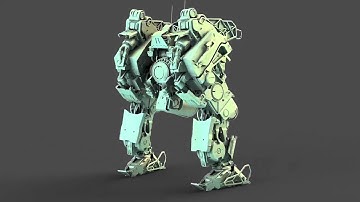 Cinema 4D tutorial: Mech turntable