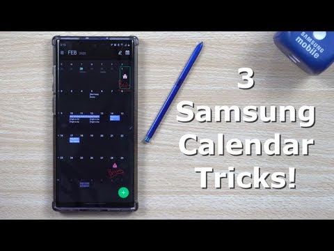 3 Unique Samsung Calendar Tricks