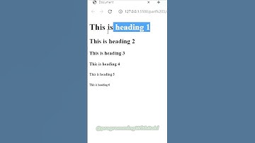 HTML Headings #html #coding #webdevelopment #webdesign #htmldeveloper #html5 #html5tutorial  #css