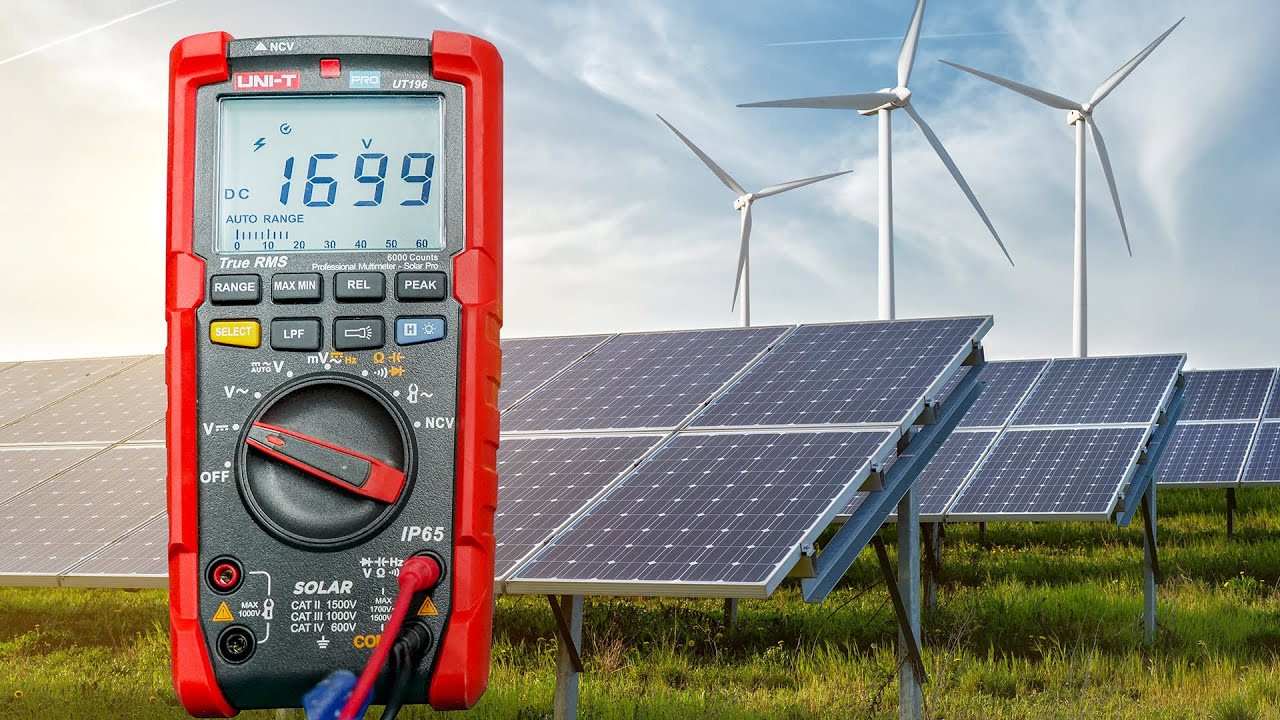 UNI-T UT196 1700V DC Solar True RMS Professional Digital Multimeter ...