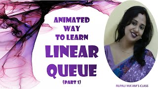 🍬 🎀ANIMATED WAY TO LEARN LINEAR QUEUE(PART 1)🍬 🎀