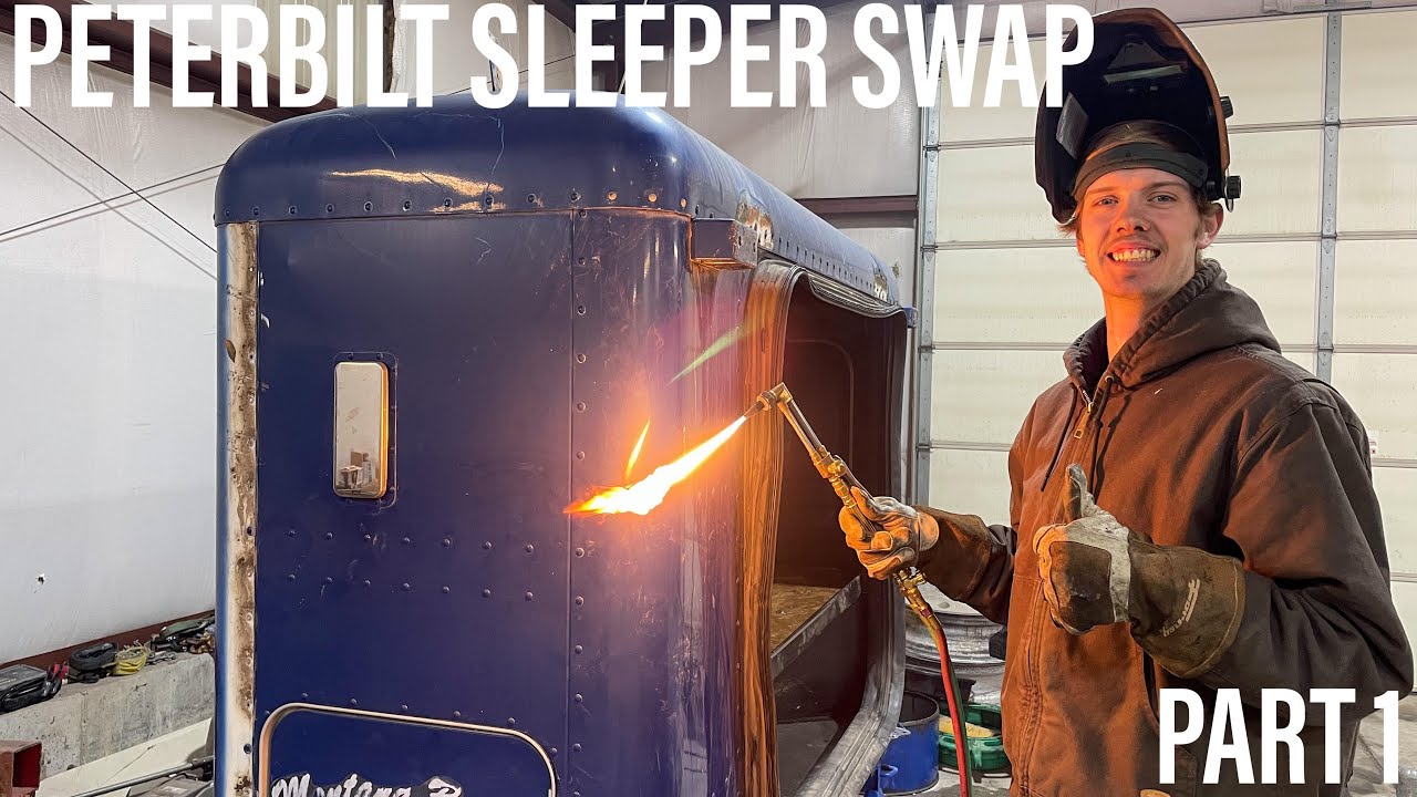 PETERBILT 379 BIG HOLE CONVERSION - Sleeper swap Part 1