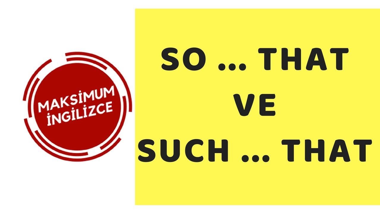 So that ve Such that