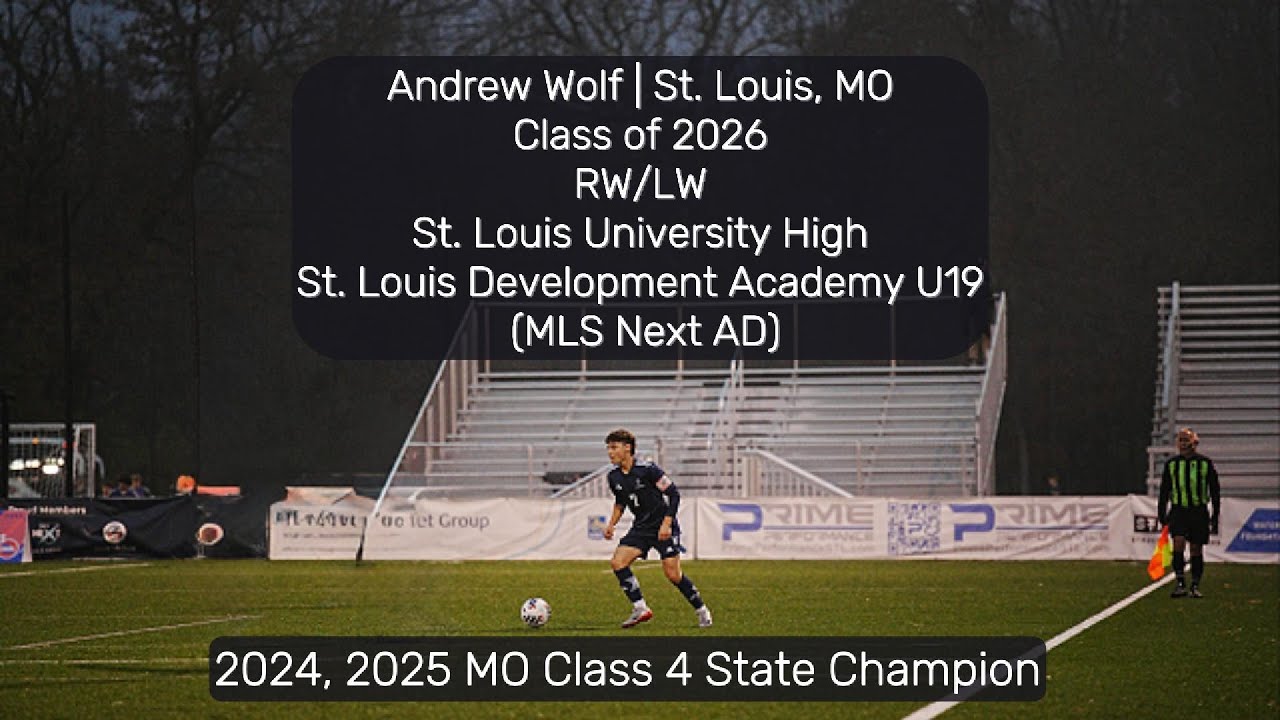Andrew Wolf '26 - RW/LW - College Soccer Recruiting Highlight Video