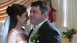 Brides & Groom's First Wedding Dance during Reception at Fontana Gardens Banquet Halls in Concord