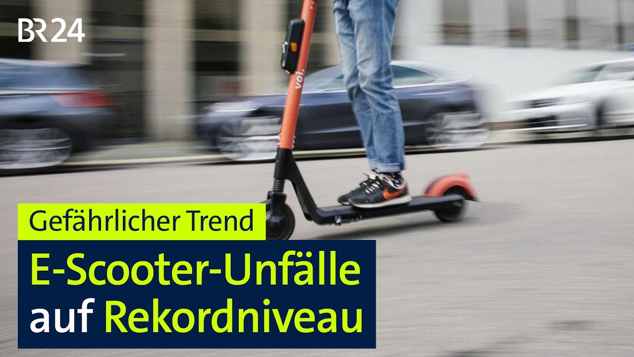 Gefährlicher Trend: Zahl der E-Scooter-Unfälle auf Rekordniveau | BR24