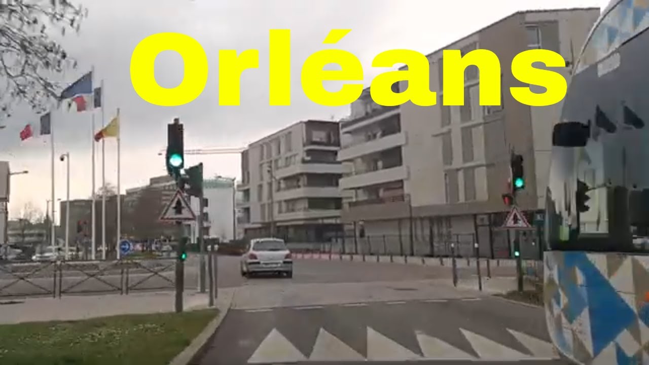 Orléans 4K- Driving- French region