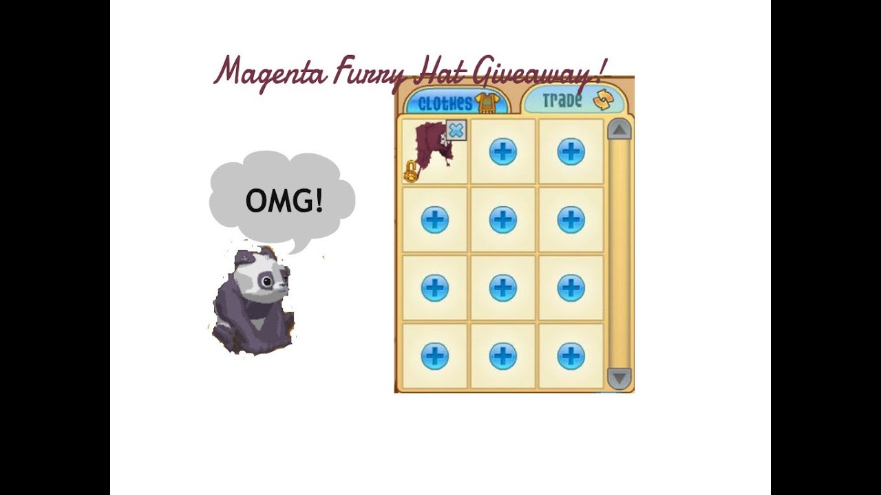 Animal Jam Magenta Furry Hat Giveaway!! YouTube