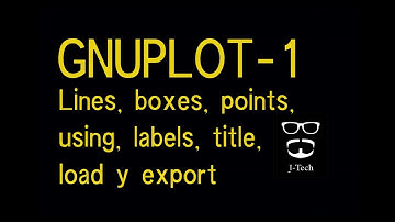 gnuplot 1: Introducción a lines, boxes, points, using, labels, title, save, load y  export
