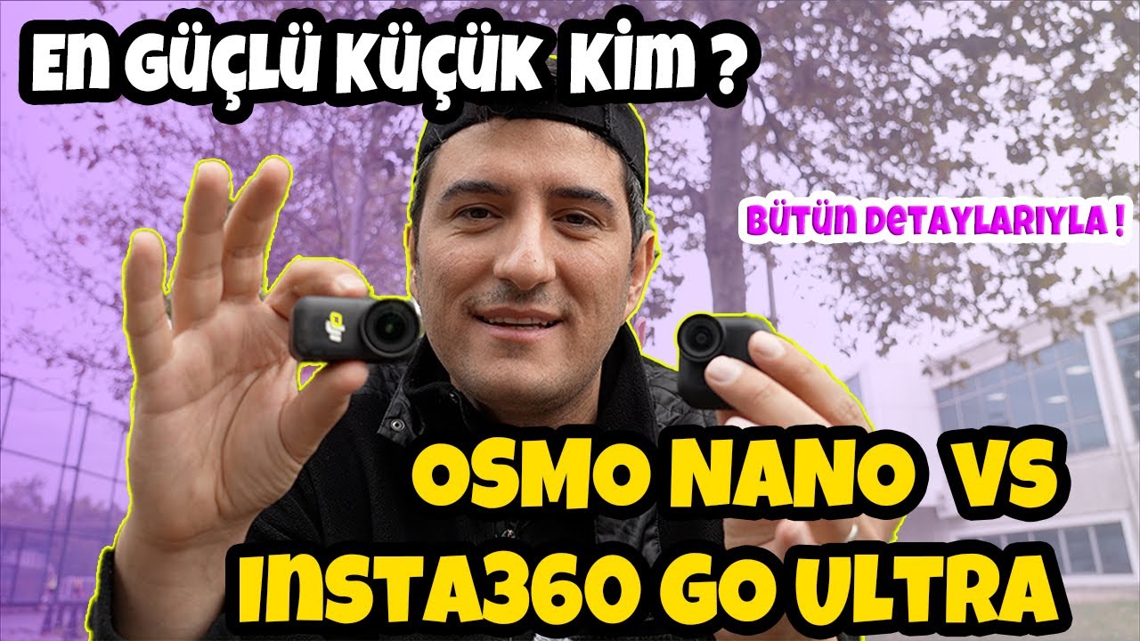 Dji Osmo Nano  vs Insta360 Go Ultra - 50 gr lık Dev Kameralar