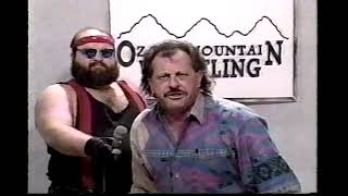 JR Alzado (IPW star Gorgeous JR) interview from Ozark Mountain Wrestling - March 18th 1995
