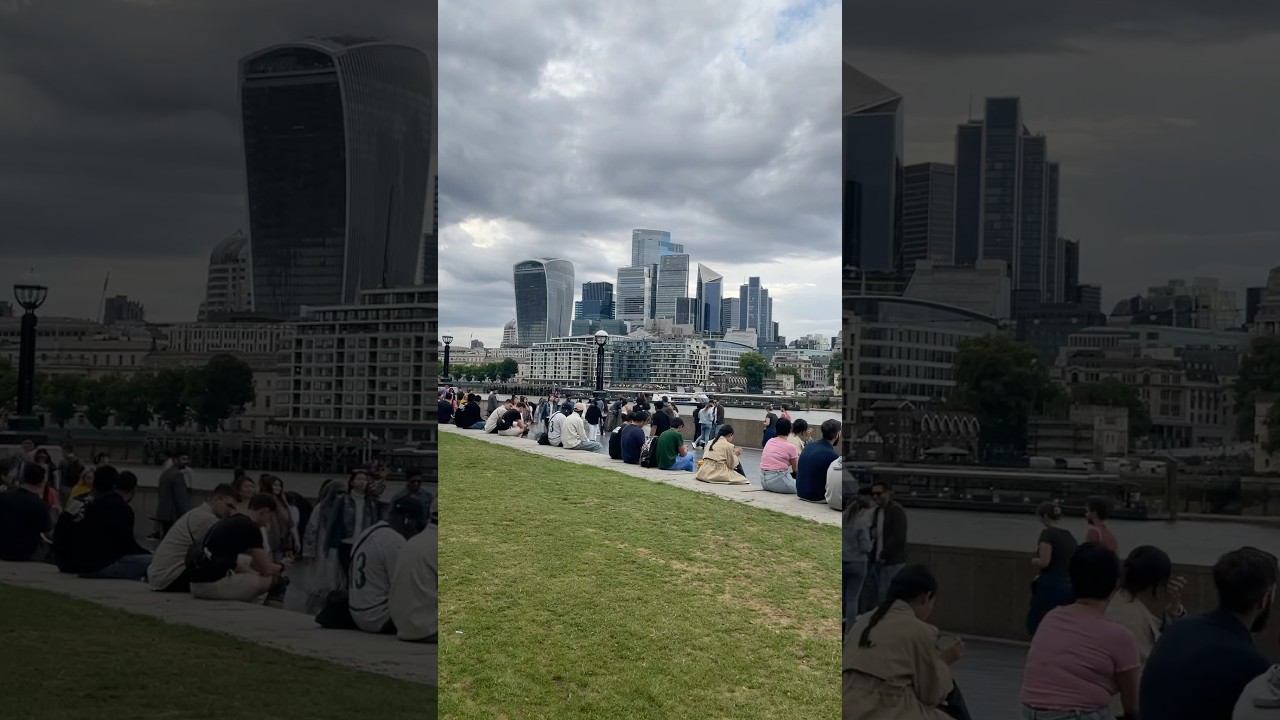 Cloudy Weather at Tower Bridge London | Dramatic Views and Garden Vibes 