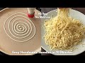 Liquid dough homemade noodles in 10 minutes  handmade noodles with flour only  no machine noodles