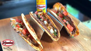 Smash Tacos on the Blackstone Griddle Ft. El Yucateco Hot Sauce | Blackstone Griddle Recipes