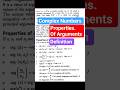 Arguments of complex numbers z=a+ib and Properties Fast Revision in 10 Seconds 🔥 #jeeproblems