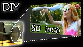 DIY Smartphone Projector - How To Make Your Phone Image 15 Times Bigger (Tutorial)