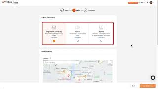 Create a Webex Event Wealth