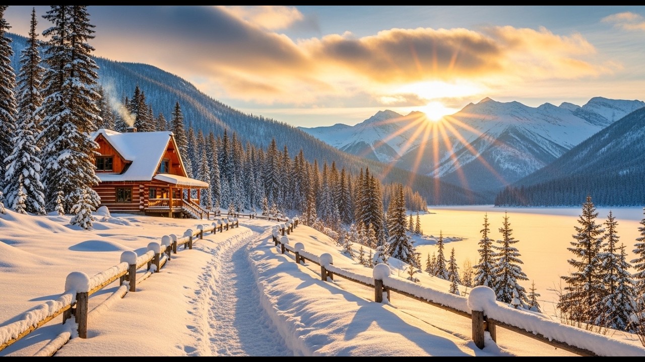 Peaceful Relaxing Music ❄️ Gentle Instrumental Music for Stress Relief - The Wildlife of Winter