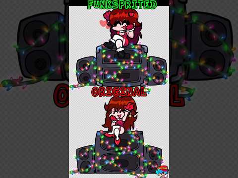 GF SPRITES - FUNKSPRITED VS ORIGINAL #fnf #fnfmods