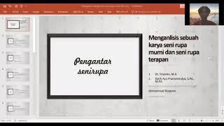 Menganalisis sebuah karya seni rupa murni dan terapan Menganalisis sebuah karya seni rupa murni dan terapan